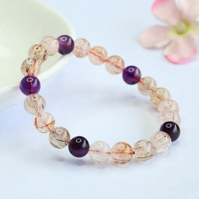 Jianyu, natural black gold super seven bracelet, amethyst bracelet, color treasure popular live broadcast wholesale distribution CB5032601