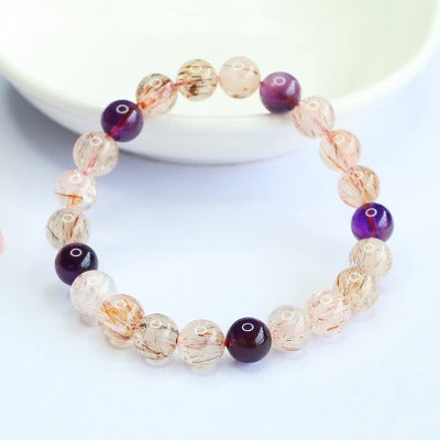 Jianyu, natural black gold super seven bracelet, amethyst bracelet, color treasure popular live broadcast wholesale distribution CB5032601