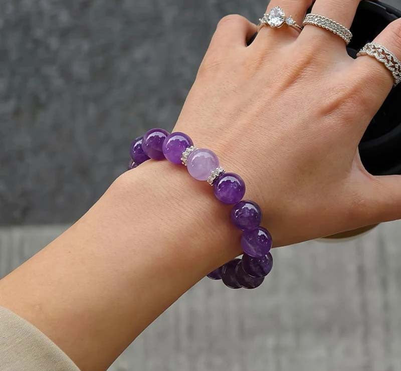 Natural amethyst bracelet wholesale light luxury high-end natural crystal bracelet popular jewelry new bracelet