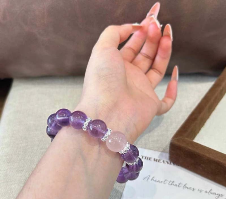 Natural amethyst bracelet wholesale light luxury high-end natural crystal bracelet popular jewelry new bracelet