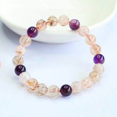 Jianyu, natural black gold super seven bracelet, amethyst bracelet, color treasure popular live broadcast wholesale distribution CB5032601