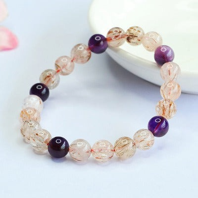 Jianyu, natural black gold super seven bracelet, amethyst bracelet, color treasure popular live broadcast wholesale distribution CB5032601