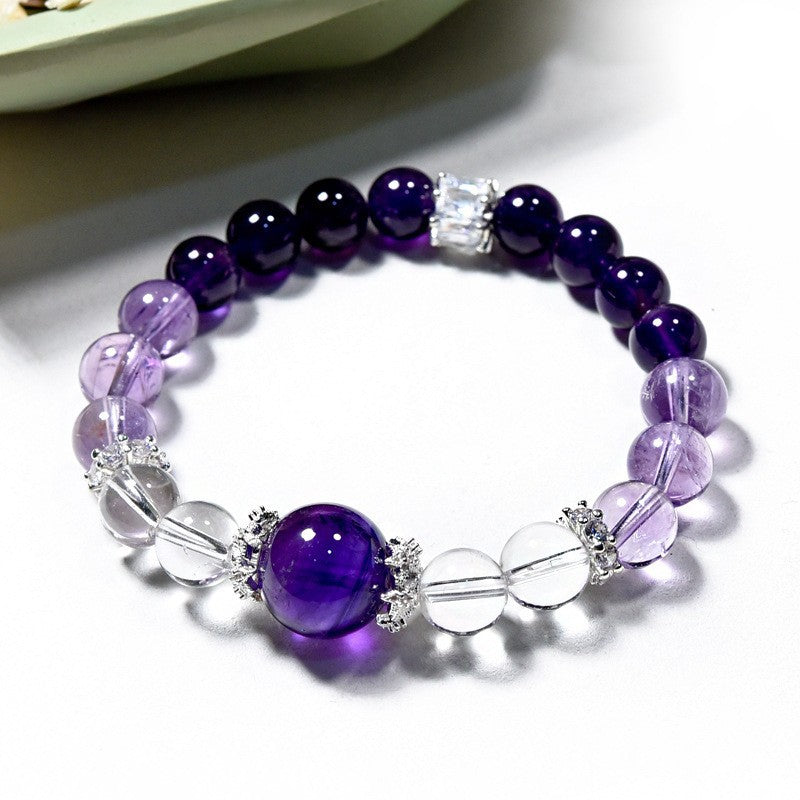 Amethyst Bracelet, Natural, Purple Asai Bracelet
