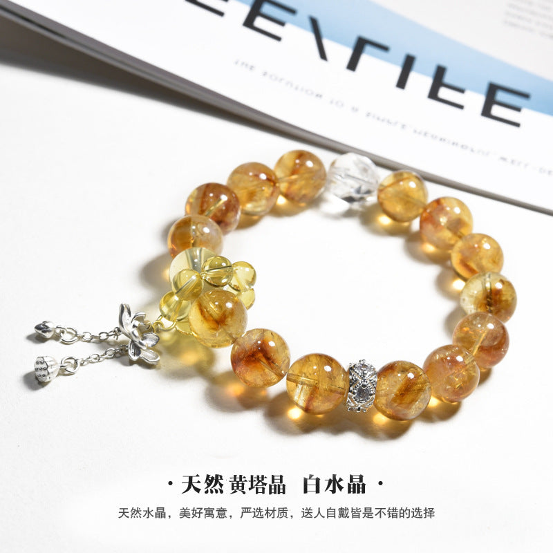 Huangta Crystal Bracelet Citrine Bracelet