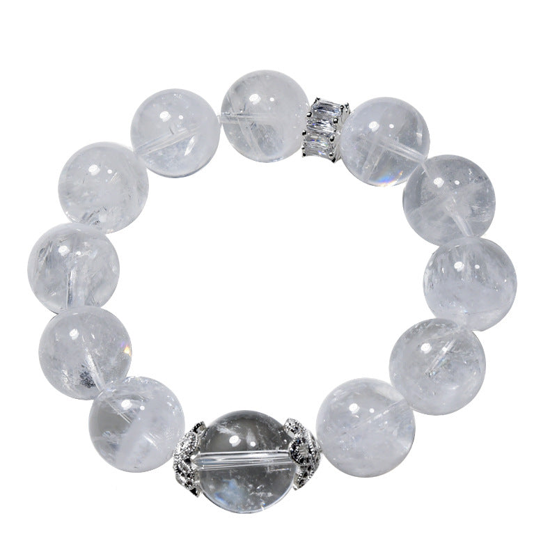 Natural Crystal White Snowflake Ghost Cornucopia Bracelet Melaleuca White Ghost Bracelet