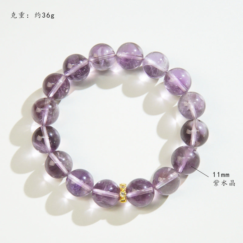 Natural crystal bracelet women's bracelet light luxury high-end fashion girlfriend beaded jewelry