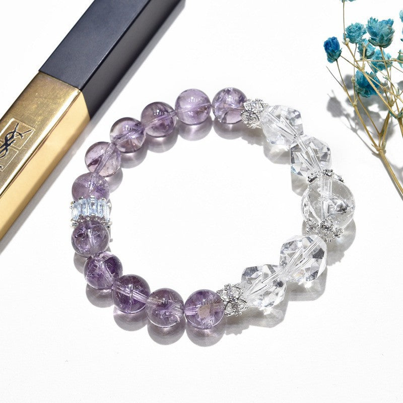 Amethyst Bracelet, Natural, Purple Asai Bracelet