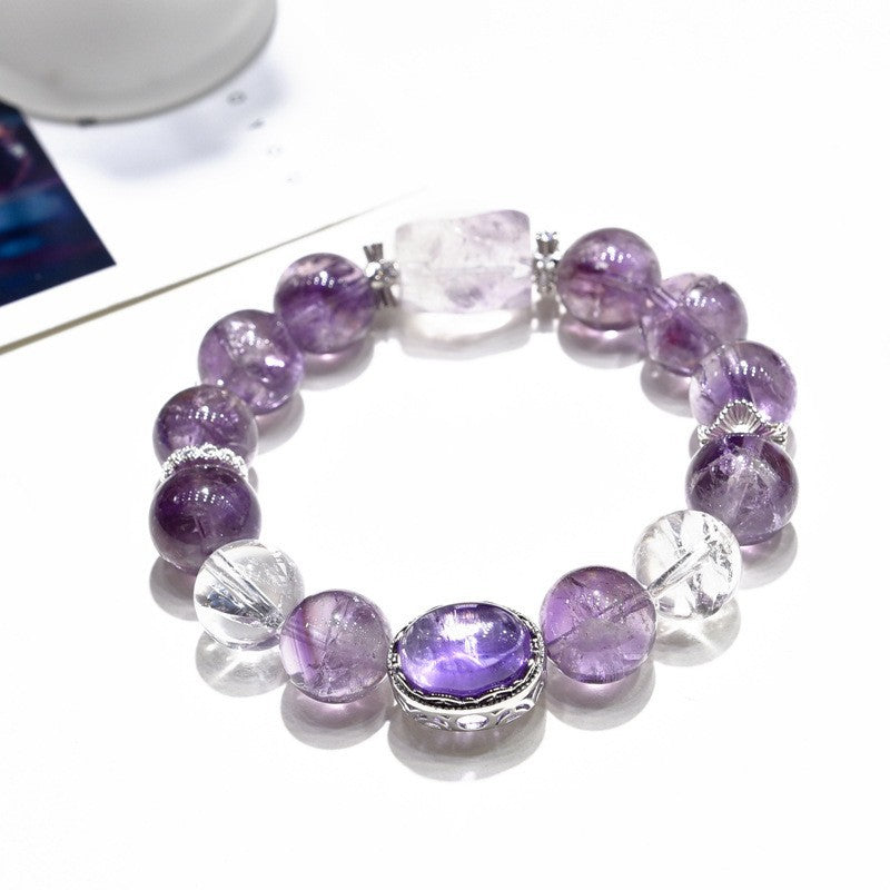Amethyst Bracelet, Natural, Purple Asai Bracelet