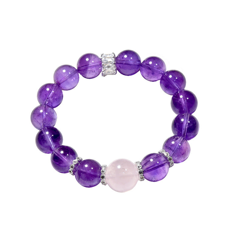 Natural amethyst bracelet female transshipment ashore noble business purple premium bracelet