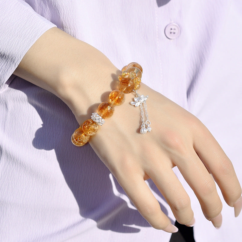 Huangta Crystal Bracelet Citrine Bracelet