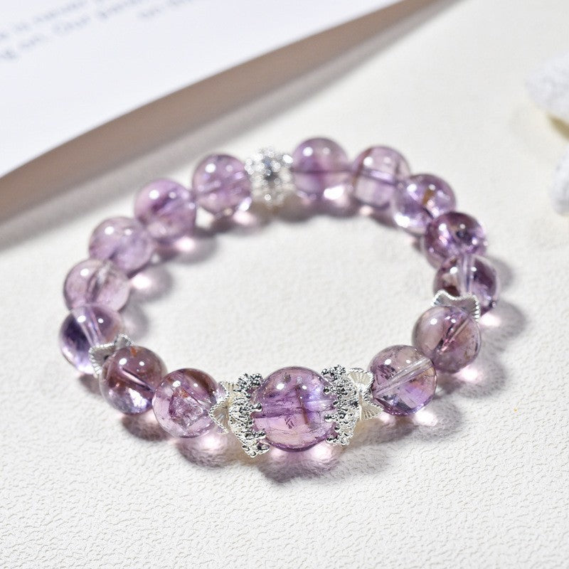 Amethyst Bracelet, Natural, Purple Asai Bracelet
