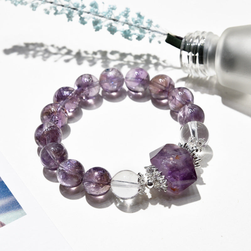 Amethyst Bracelet, Natural, Purple Asai Bracelet