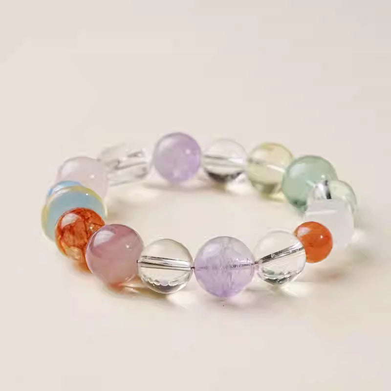 Duobao bracelet women's pure natural genuine crystal bracelet girls transfer beads birthday jewelry
