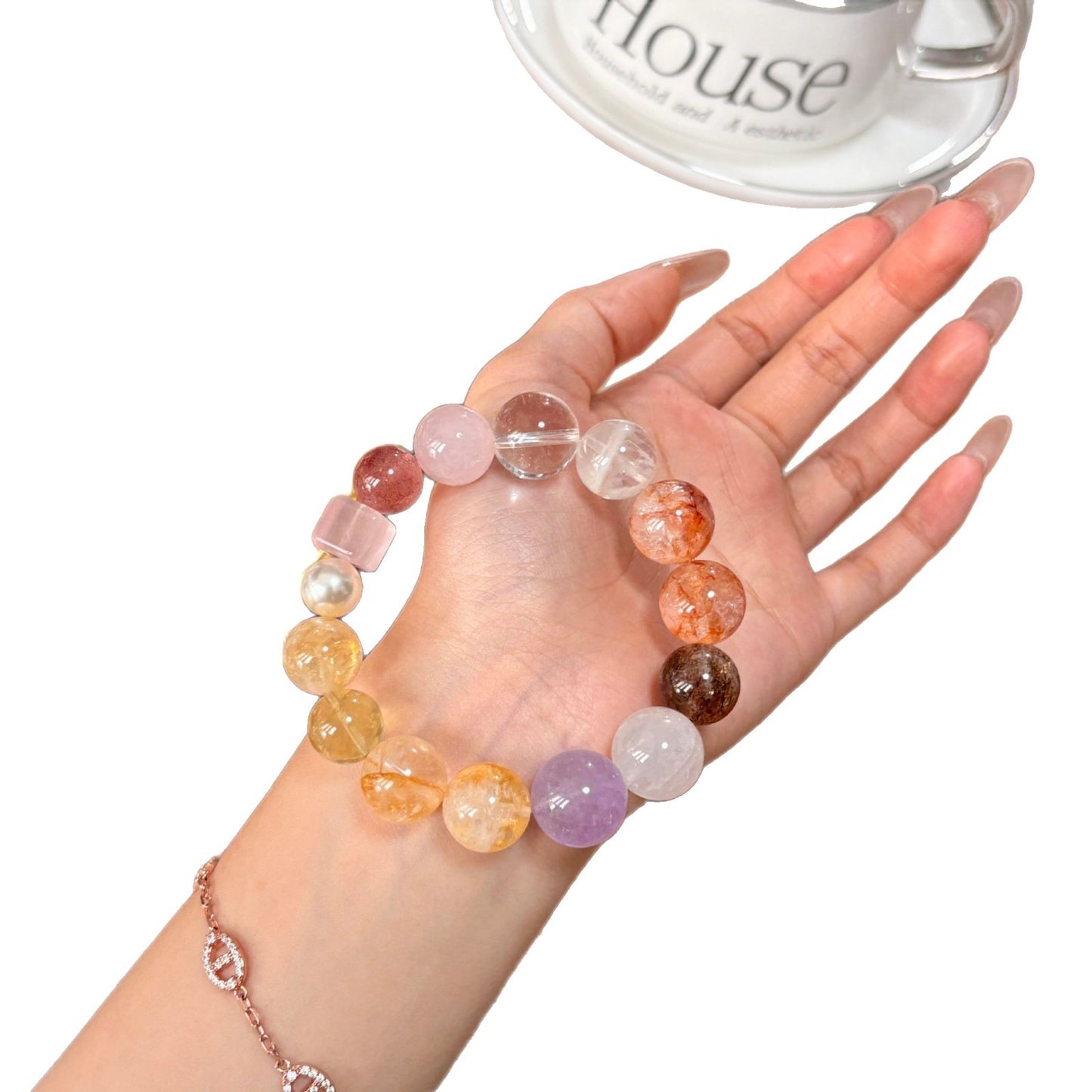 [Spring Lemon] Natural Dopamine Crystal Duobao Bracelet Light Luxury 2025 New Jewelry