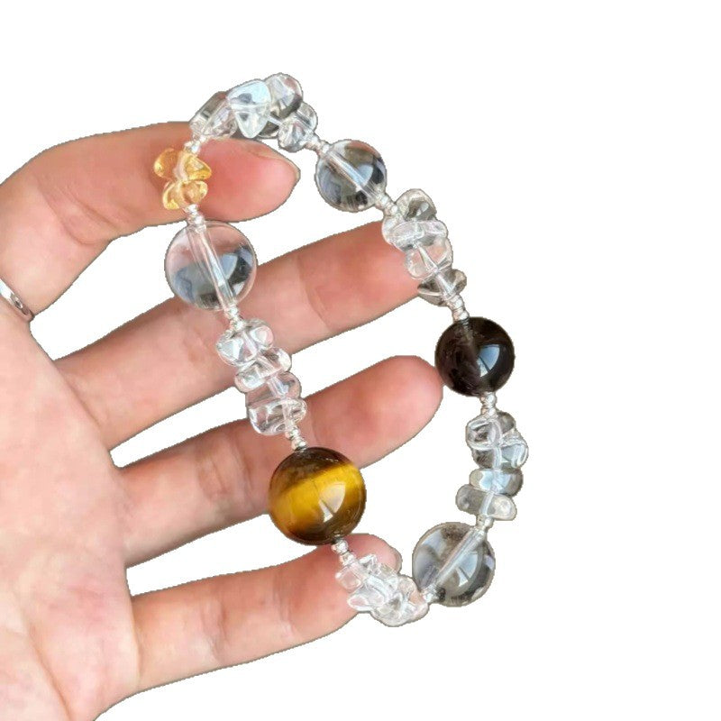 Cool feeling natural clean body white crystal with type purification exquisite fashion versatile bracelet