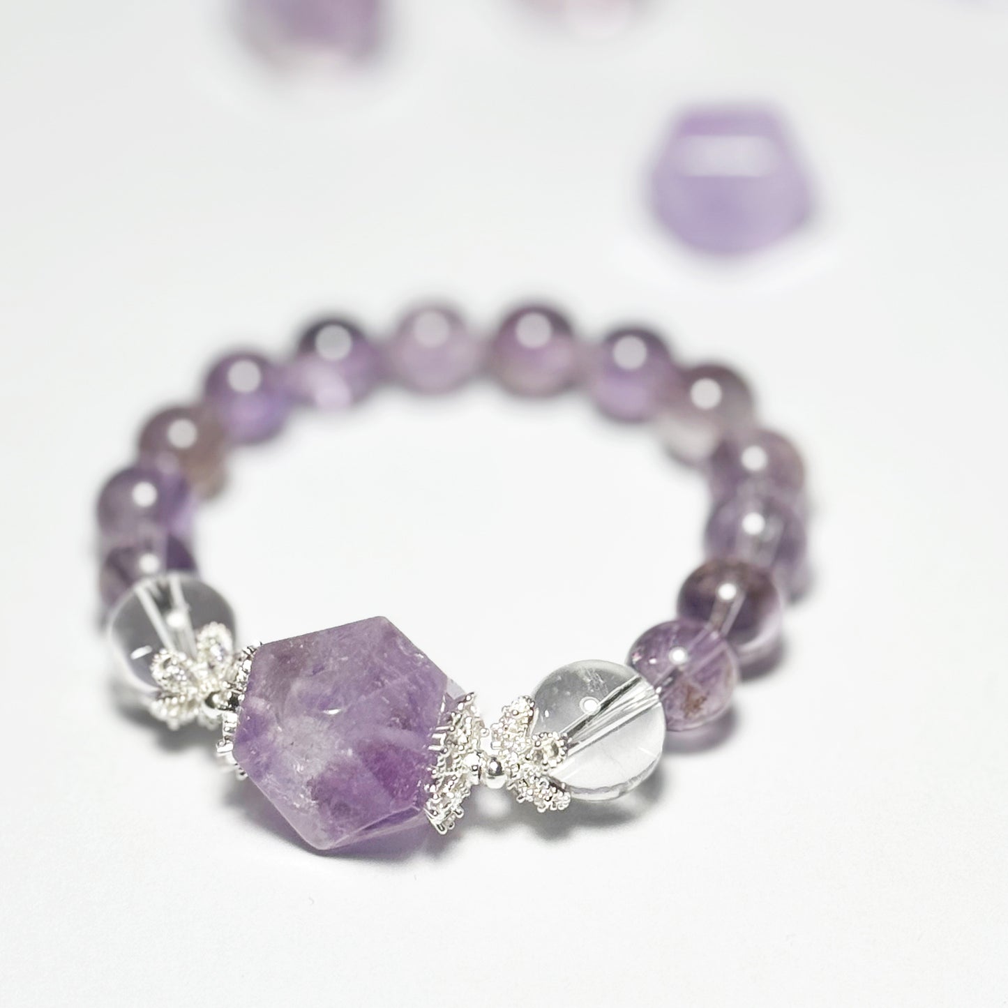 Amethyst Bracelet, Natural, Purple Asai Bracelet