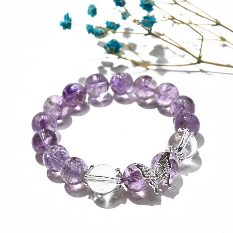 Amethyst Bracelet, Natural, Purple Asai Bracelet