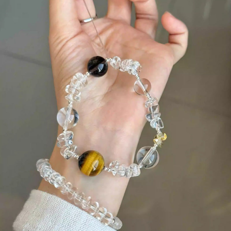 Cool feeling natural clean body white crystal with type purification exquisite fashion versatile bracelet