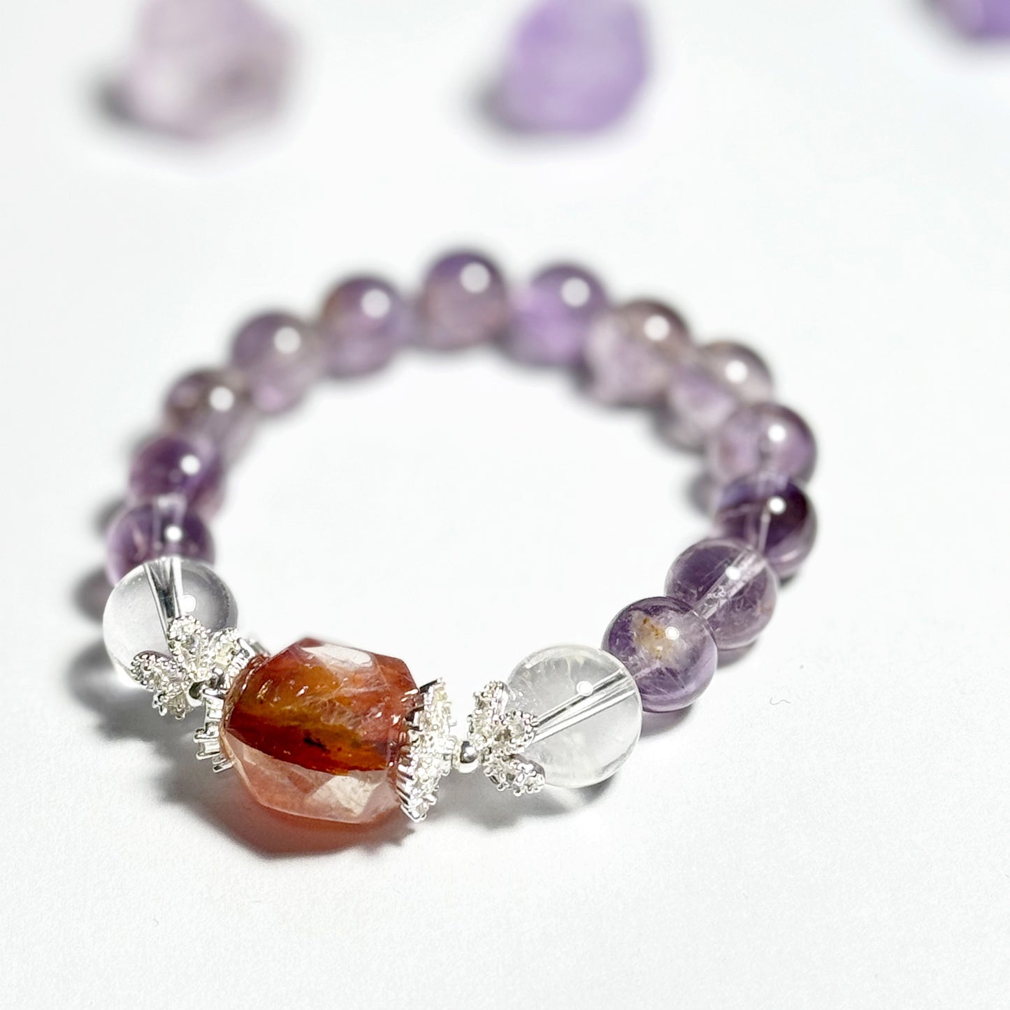 Amethyst Bracelet, Natural, Purple Asai Bracelet