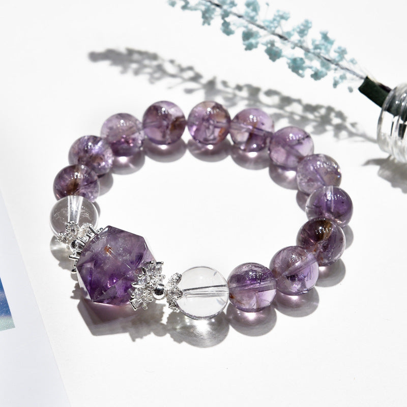 Amethyst Bracelet, Natural, Purple Asai Bracelet