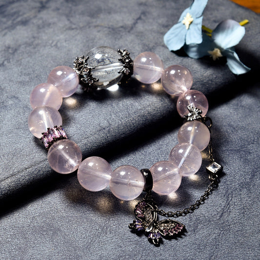 Starlight powder crystal bracelet, natural powder crystal bracelet.