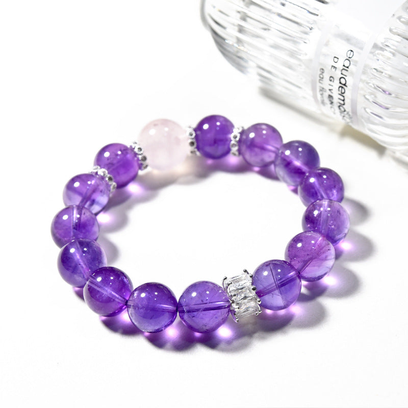 Natural amethyst bracelet female transshipment ashore noble business purple premium bracelet