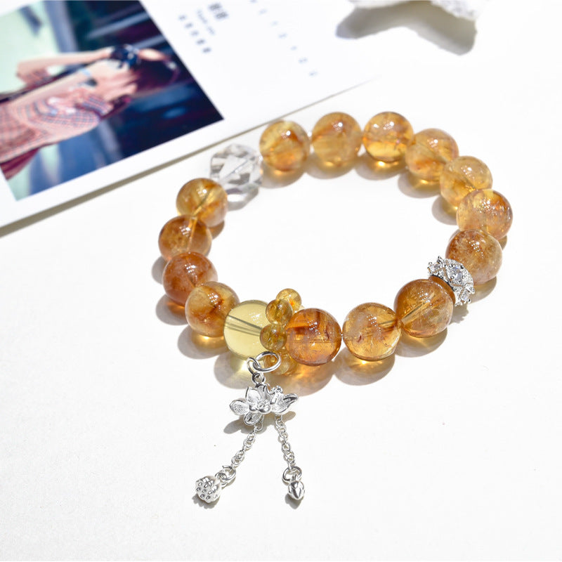Huangta Crystal Bracelet Citrine Bracelet